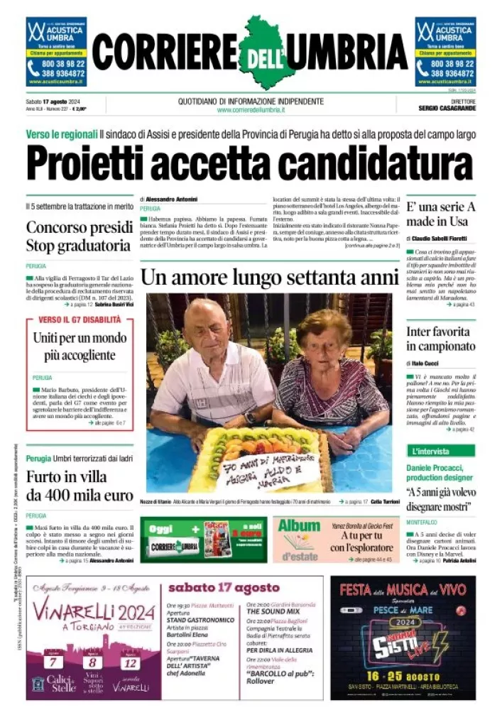 Prima-pagina-corriere umbria-del-2024-08-17